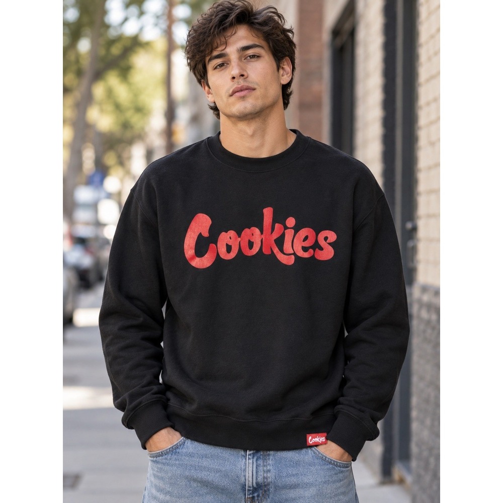 Berner Cookies Clothing SF Sweatshirt (Med) NWT Black /Red GSC Urban Streetwear